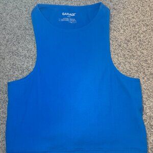 Garage Women's Tank Top (Blue) Medium